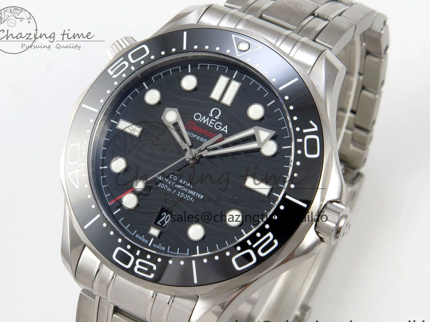 0515 Durable Seamaster Diver 300M Black Ceramic Bezel V4 VSF 1:1 Best Edition Black Dial On SS Bracelet Super Clone Asian 7653